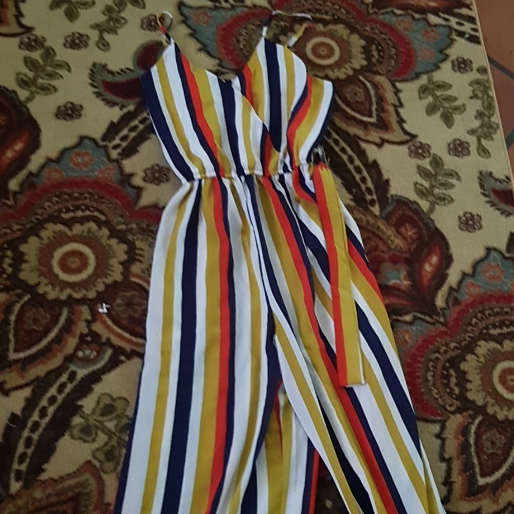 Striped romper